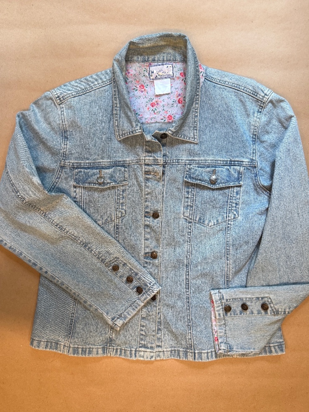 Vintage April Cornell Denim Jacket M